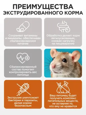 Mikimeals Complex 0,5кг корм для крыс и мышей (520448) фото