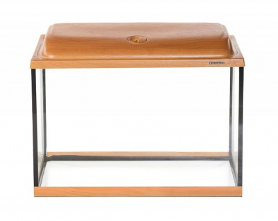 Аквариум AquaPlus STD LED П72 ольха (61х31х45 см) стекло 5 мм, прямоугольный, 66 л., со свет. модул.