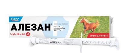 Алезан паста антигельминтик для лошадей, 6г. (ЛИЦЕНЗИЯ)