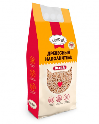 Наполнитель (UniPet) 15л древесный премиум класса для кошек фото