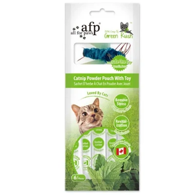 Игрушка (All For Paws) 2431 Green Rush Мята со стрекозой набор 6шт для кошек (1/48)