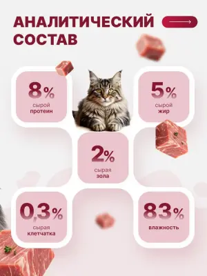 Happy Cat 0,085кг кролик и индейка с морковью в соусе для кошек (405985)  фото