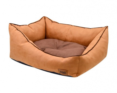 Лежанка (ЗЭ) Classic пухлик косая искусственная замша №2 бежевая, 49*36*22 см 