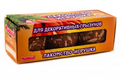 Мышильд 0,06кг Медово-зерновые шарики с овощами для грызунов фото