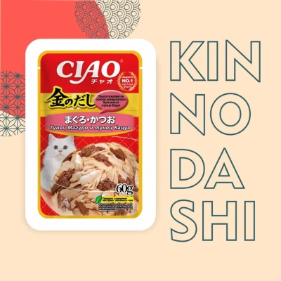 Inaba Ciao Kinnodashi 0,06кг Тунец Магуро и тунец Кацуо влажный корм для взрослых кошек Inaba Ciao Kinnodashi 0,06кг Тунец Магуро и тунец Кацуо влажный корм для взрослых кошек фото
