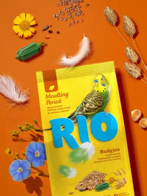 Rio 0,5кг корм для волнистых попугайчиков рацион в период линьки фото