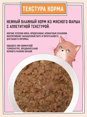 ZILLII (Зилли) 0,1кг Влажные (банка) для взрослых кошек с Индейкой фото