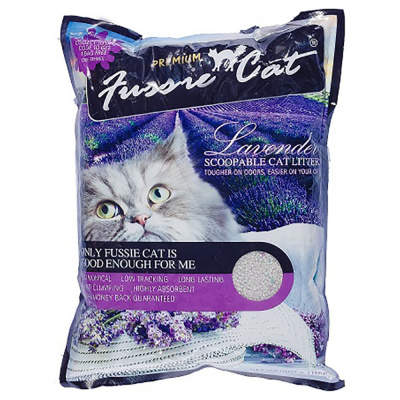 Наполнитель (Fussie Cat) 10л Лаванда комкующийся фото