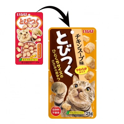 Inaba Tobitsuko 0,025кг со вкусом куриного бульона лакомство для кошек фото Inaba Tobitsuko 0,025кг со вкусом куриного бульона лакомство для кошек фото