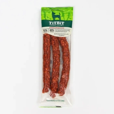 TitBit 0,08кг Золотая коллекция колбаса Праздничная для собак фото