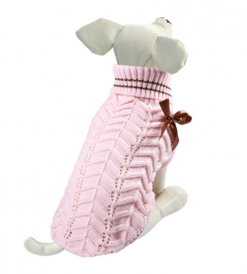 Свитер (Triol) Бантик XL, розовый, размер 40см 