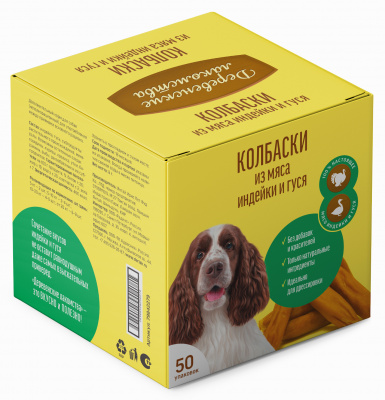 Деревенские лакомства 0,008кг мини колбаски из мяса индейки и гуся для собак (79842279) фото Деревенские лакомства 0,008кг мини колбаски из мяса индейки и гуся для собак (79842279) фото