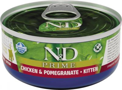 Farmina (Фармина) N&D Cat Prime 0,070кг курица и гранат консервы для котят (102901) Farmina (Фармина) N&D Cat Prime 0,070кг курица и гранат консервы для котят (102901) фото