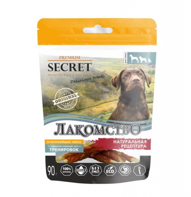 Секрет (Secret) 0,09кг лакомство утиные палочки для собак (MF017)