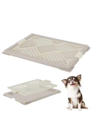 Туалет (Stefan) с сеткой для собак мини XS 46х34х2см, светло-коричневый BP1043 фото