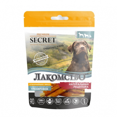 Секрет (Secret) 0,09кг лакомство палочки из трески с курицей, кунжутом для собак (SM011)