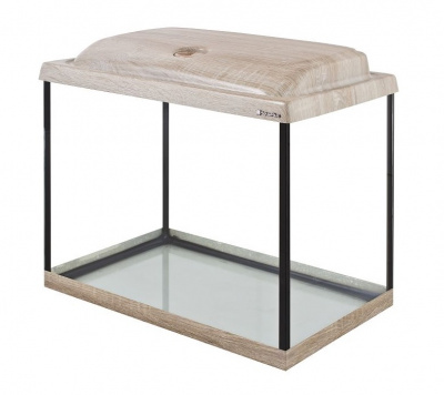 Аквариум AquaPlus STD LED П60 дуб сонома (51х31х45 см) стекл 5 мм прямоугольн, 55л со свет. модул.