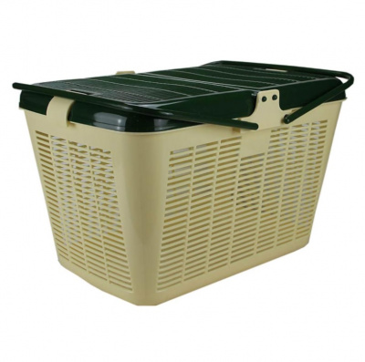 Переноска (Догман) Корзина пластиковая средняя квадратная (45*33*29см) Переноска (Догман) Корзина пластиковая средняя квадратная (45*33*29см)