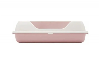 Туалет (Zoo Plast) Лекси угловой с бортом, розовый (55,5*41,5*15см) фото