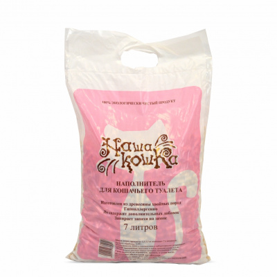 Бионаполнитель (Наша кошка) 7л древесный (5) фото