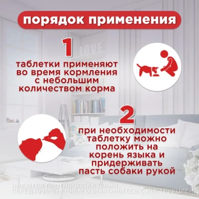 Гельмимакс - 2, 60мг 2таб антигельминтик для щенков и взрослых собак самых мелких пород (ЛИЦЕНЗИЯ) фото