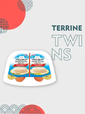 Inaba Ciao Twins Terrine 0,07кг (35г*2шт) RU1202 Паштет для кошек тунец Магуро и куриное филе со вкусом ширасу фото