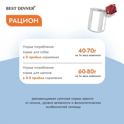 Best Dinner Vet Profi Exclusive Mobility 0,34кг говядина консервы для собак (264911) фото Best Dinner Vet Profi Exclusive Mobility 0,34кг говядина консервы для собак (264911) фото