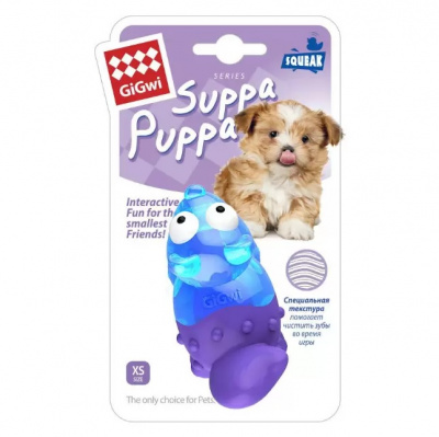 Игрушка (GiGWi) 75455 Лиса с пищалкой 8см для мини собак, серия SUPPA PUPPA фото