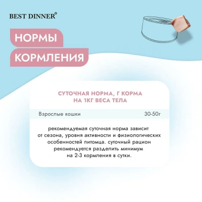 Best Dinner Vet Profi Hepatic 0,1кг (диета против печеночной недостаточности) курица консервы для кошек (406821) фото