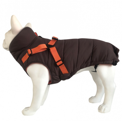 Попона (Triol) Outdoor  утепленная со шлейкой Active XXL, коричневая, размер 45см