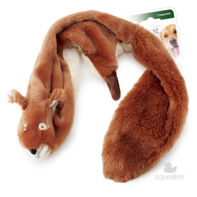 Игрушка д/собак Белка с 2-мя пищалками. 93 см, иск.мех (И-75283)