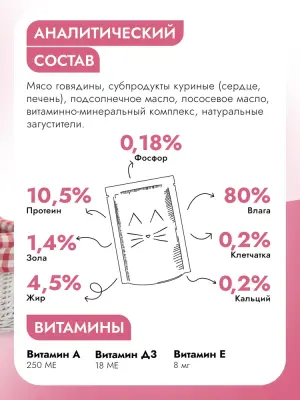 Best Dinner Dog Super Premium 0,34кг говядина с сердцем пауч для собак и щенков (550533) фото