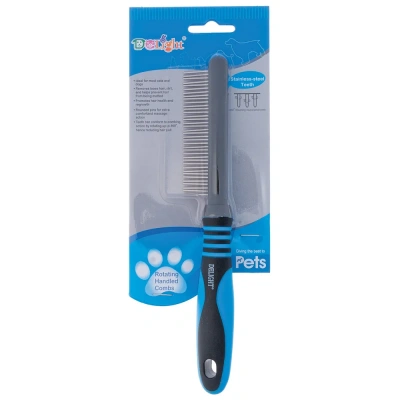 Расческа DeLIGHT c вращающимися зубьями, 37 зубьев  348437А /12/ фото