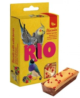 Rio 0,035кг бисквиты для птиц с лесными ягодами (5шт)  Rio 0,035кг бисквиты для птиц с лесными ягодами (5шт)