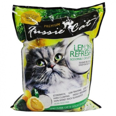 Наполнитель (Fussie Cat) Лимон 10л комкующийся фото