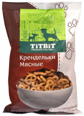 TiTBiT 0,5кг крендельки мясные с говядиной печенье для собак TiTBiT 0,5кг крендельки мясные с говядиной печенье для собак