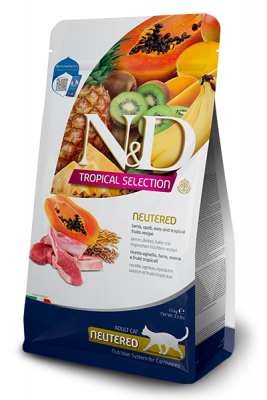 Farmina (Фармина) N&D Tropical Selection Cat 10кг ягненок для стерилизованных и кастрированных кошек (042149) фото Farmina (Фармина) N&D Tropical Selection Cat 10кг ягненок для стерилизованных и кастрированных кошек (042149) фото