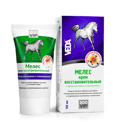 Крем (VEDA) Мелес с барсучьим жиром и глюкозамином 150мл (15 шт)