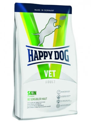 Happy Dog VET Diet Skin 1кг для собак всех пород при раздражениях на коже и чрезмерной линьке (097573) фото