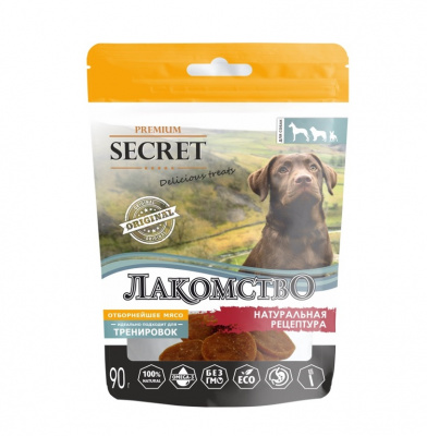 Секрет (Secret) 0,09кг лакомство утиные медальоны для собак (PM013)