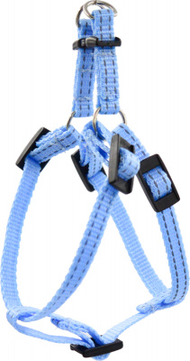 Шлейка (Зооэкспресс) 5723Г FRESH LINE 20 мм капрон/сетка быстросъемная, регулируемая от 50 до 65 см голубая