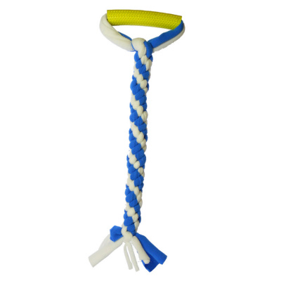 Игрушка жевательная для собак Bubble Gum Жгут с ручкой GoSi без уп.(sh-08028)