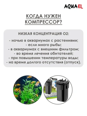 Компрессор (AQUAEL) OXYBOOST 300 plus фото