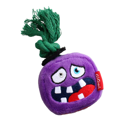 Игрушка (GiGWi) 75433 Монстр с пищалкой и веревкой 8см для собак, серия MONSTER ROPE Игрушка (GiGWi) 75433 Монстр с пищалкой и веревкой 8см для собак, серия MONSTER ROPE
