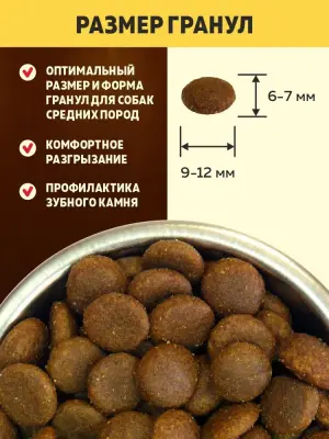 Brooksfield Adult Dog All Breeds Beef 12кг говядина/рис сухой для собак (354479) NEW фото