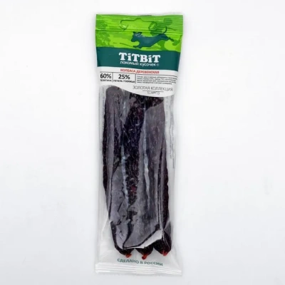 TitBit 0,08кг Золотая коллекция колбаса Деревенская для собак фото