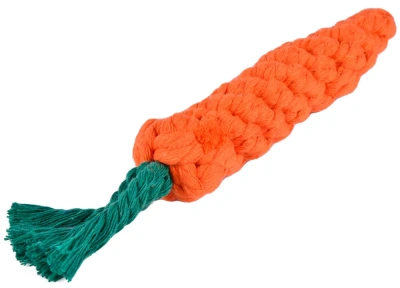 Игрушка (Wogy) Морковка плетеная для собак 22х3см фото Игрушка (Wogy) Морковка плетеная для собак 22х3см фото