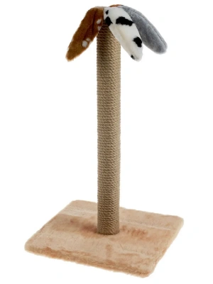 Когтеточка (Меридиан) Пальма джут (37*37*65) светло-коричневый для кошек фото