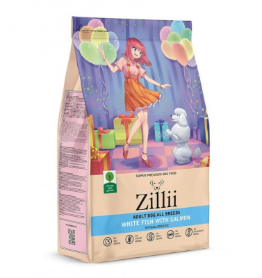 ZILLII (Зилли) Dog Adult 0,8кг белая рыба и лосось сухой для собак (350563) фото ZILLII (Зилли) Dog Adult 0,8кг белая рыба и лосось сухой для собак (350563) фото