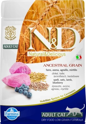 Farmina (Фармина) N&D Low Grain Cat  0,3кг низкозерновой ягненок и черника сухой для кошек (4039) Farmina (Фармина) N&D Low Grain Cat  0,3кг низкозерновой ягненок и черника сухой для кошек (4039)
